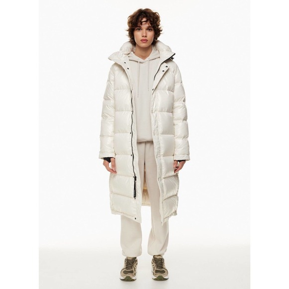 Aritzia Jackets & Blazers - Aritzia Tna The Super Puff Hi-Gloss Pearl White Puffer Jacket Women's Size XS